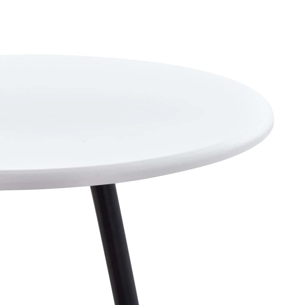 vidaXL Möbel Bartisch Schwarz 60x107,5cm MDF Stahl