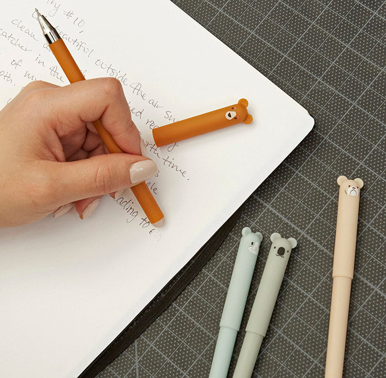 Kikkerland Erasable Animal Pens Radierstift Tier Schwarz