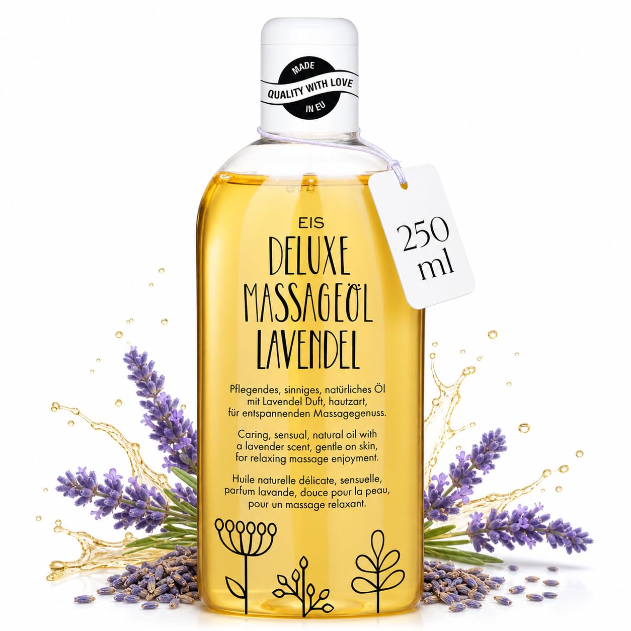 EIS Deluxe Massageöl Neutral 250 ml unparfümiert hautverträglich