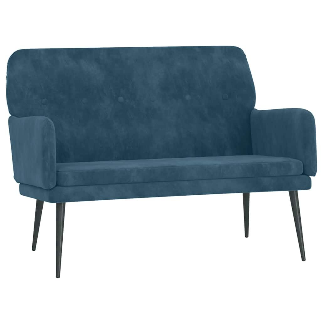 vidaXL Sitzbank Hellgrau Samt 108x79x79 cm Polsterbank