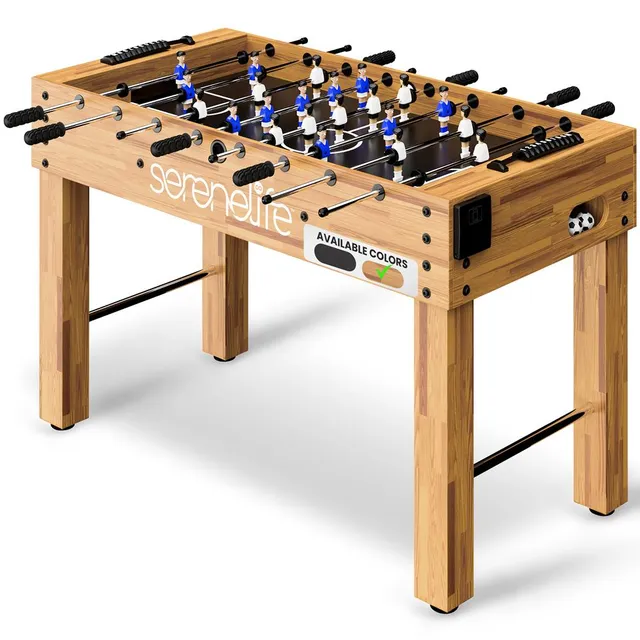 Serenelife Game Tables 48 Tischkicker Kickertisch MDF Natur
