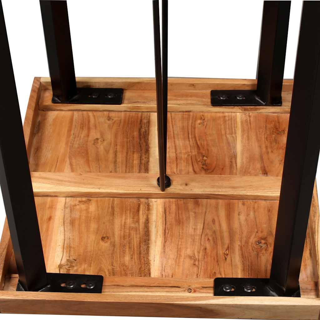 vidaXL Bartisch Akazie Massivholz 60x60x107 cm
