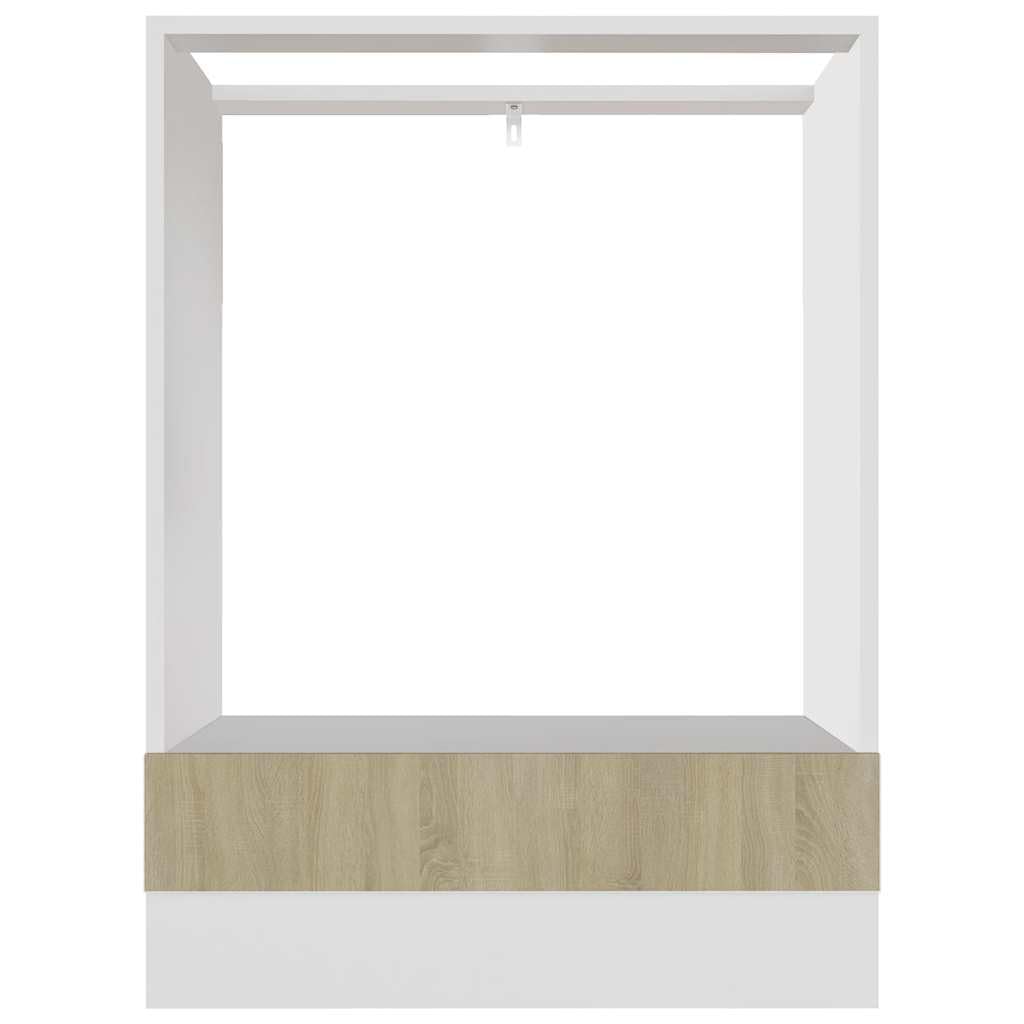 vidaXL Lyon Herdumbauschrank 60x46x81,5 Sonoma-Eiche Holz