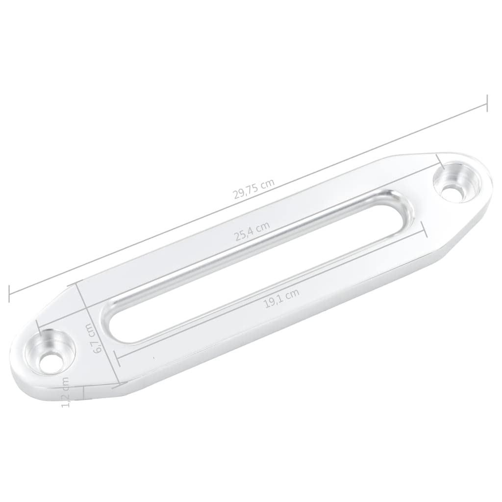 vidaXL Seilfenster 254 mm Rollenseilfenster Alu silbern