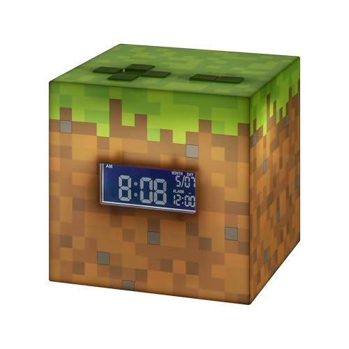 Paladone Lighting Minecraft Grasblock Wecker Digital Leuchte