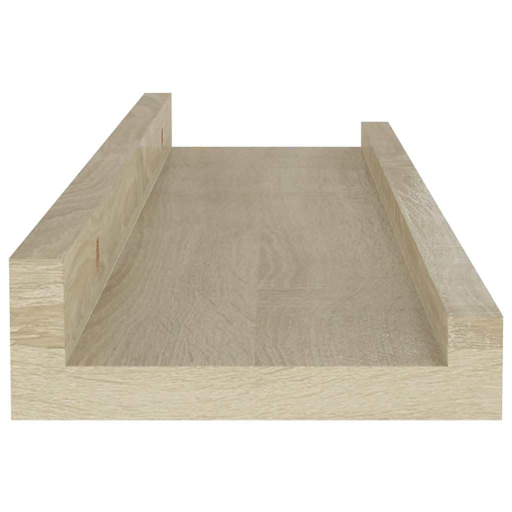 vidaXL Heim & Garten Wandregal Braun 40x9x3 cm 2er Set MDF