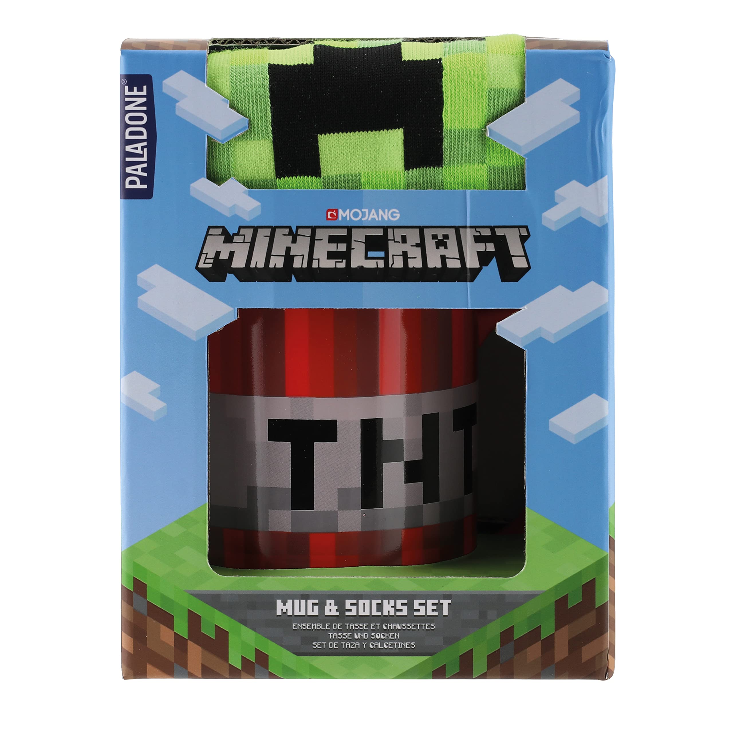 Paladone Minecraft Tasse & Socken Geschenkset TNT Creeper