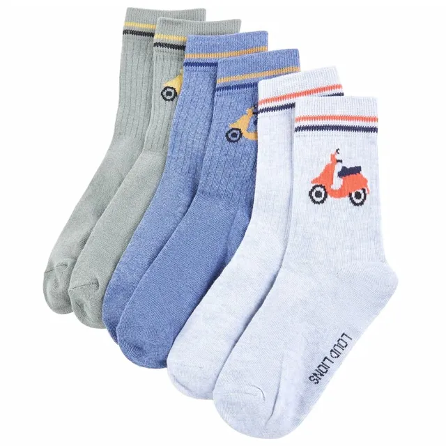 vidaXL Baby & Kleinkind Kindersocken Moped 26-29 5 Paar Baumwolle