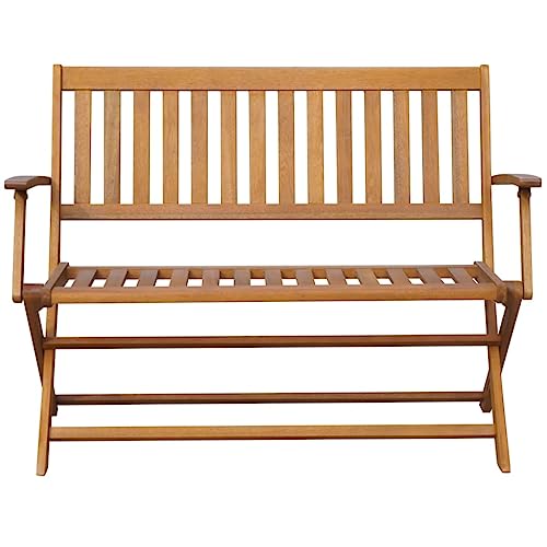vidaXL Heim & Garten Gartenbank Akazienholz 120 cm klappbar