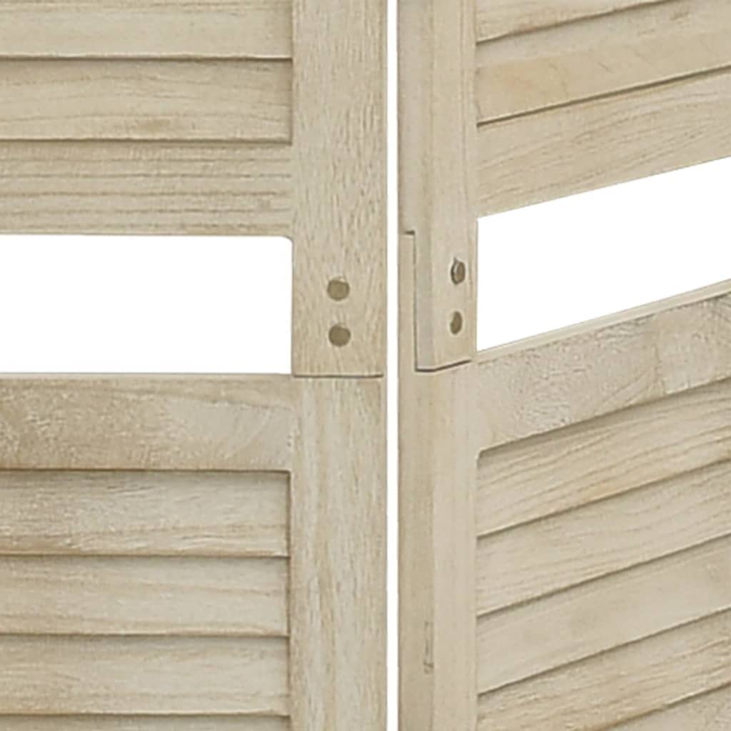 vidaXL Raumteiler 4-TLG. Paravent Holz 140x165cm Paulownia