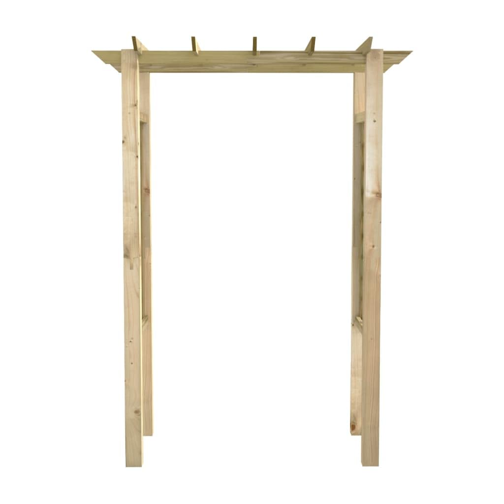vidaXL Rosenbogen Holz 150x60x204 cm imprägniert