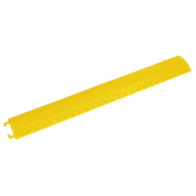 vidaXL Kabelbrücken Gelb PVC 98,5 cm 2 Stück