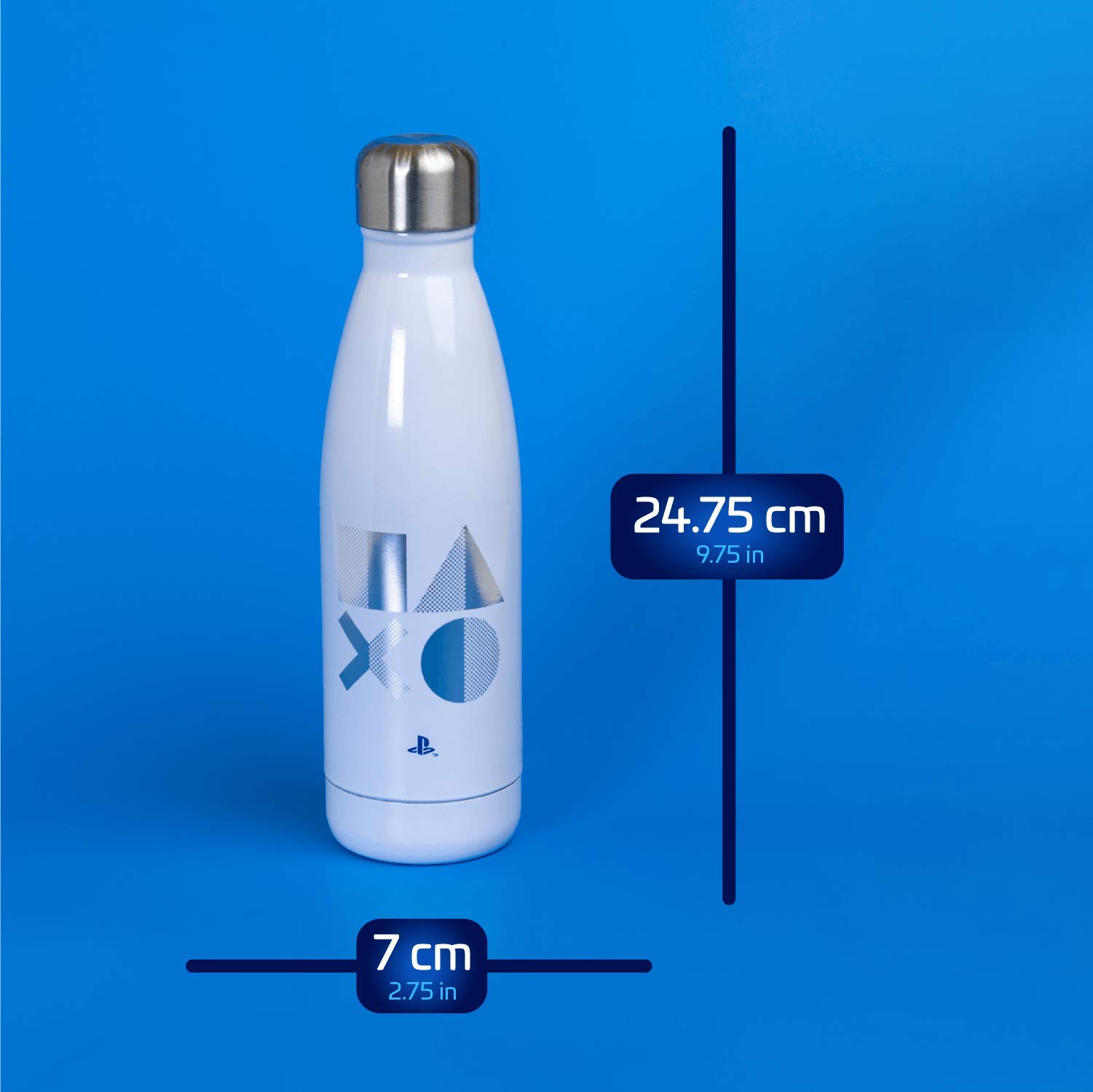 Paladone PlayStation Wasserflasche 500 ml Weiß Edelstahl