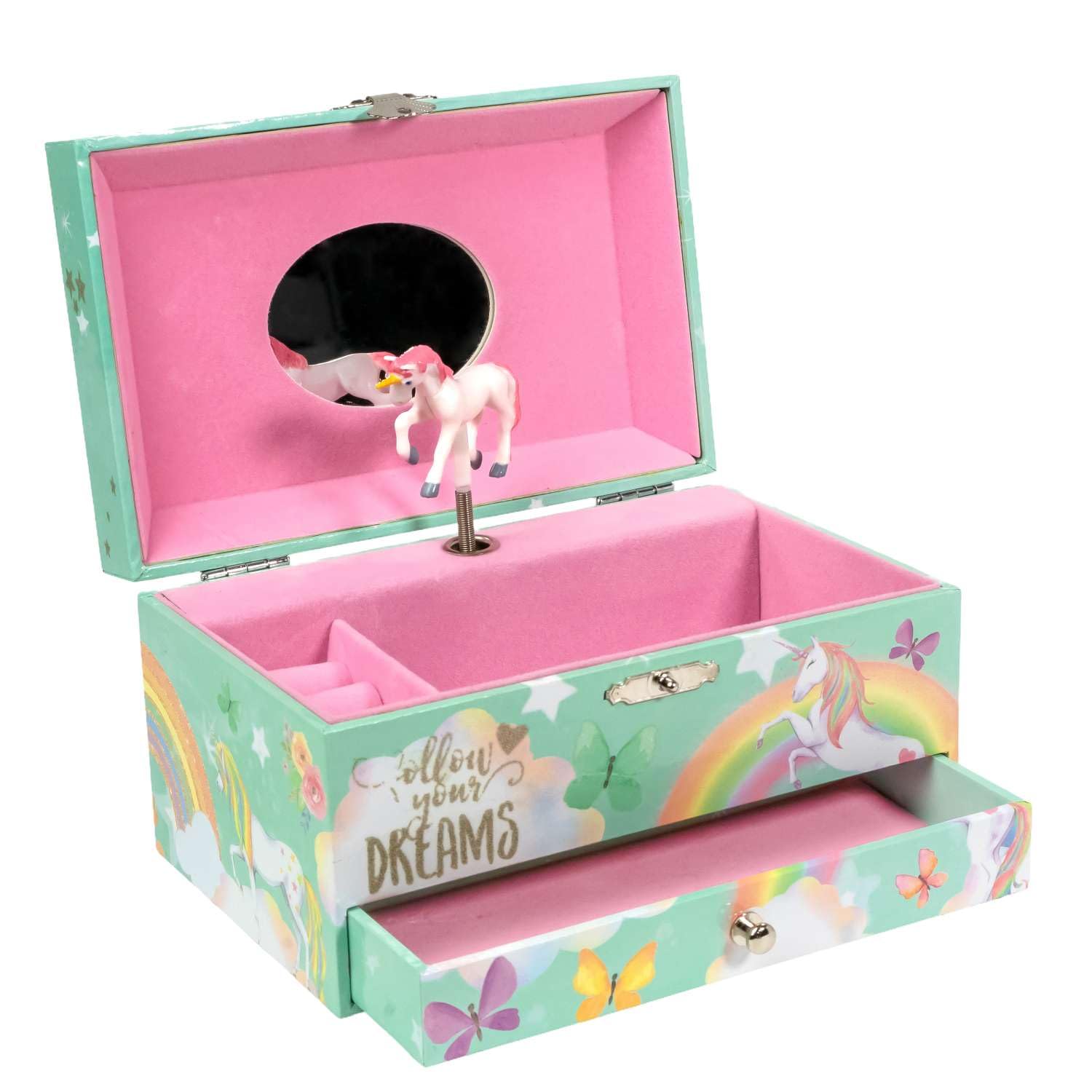 Intirilife Schmuckschatulle Spieluhr Ballerina für Mädchen