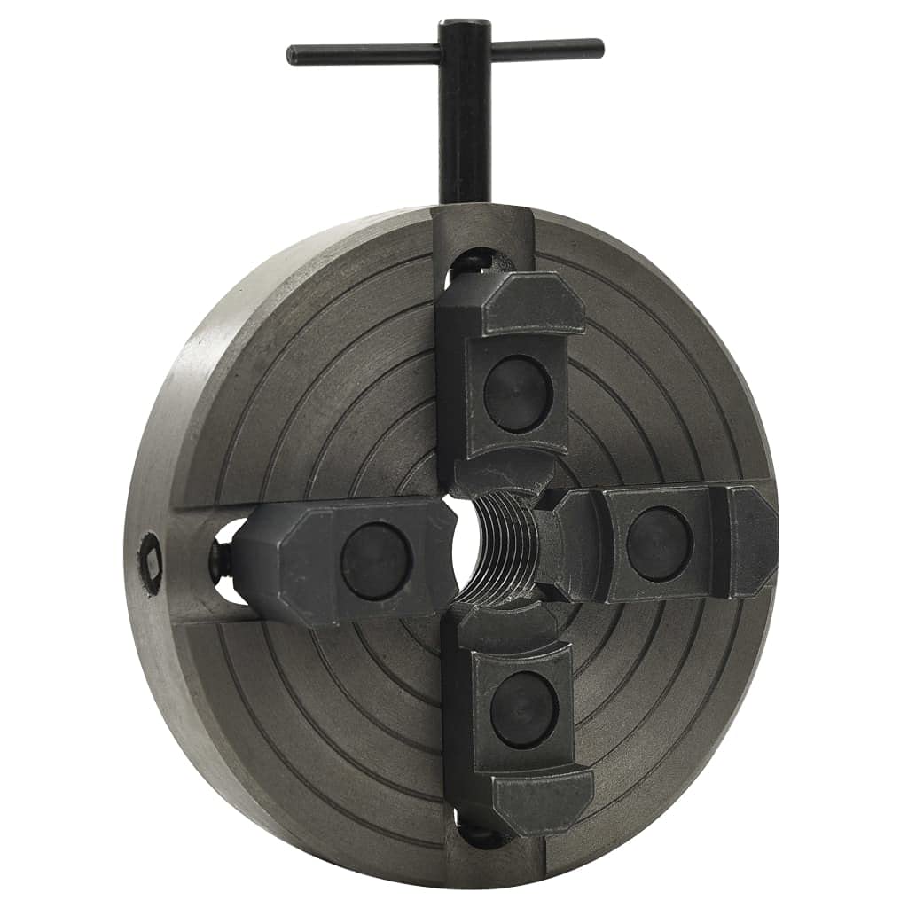 vidaXL 4-Backenfutter M33 Stahl 100mm Drechselbank