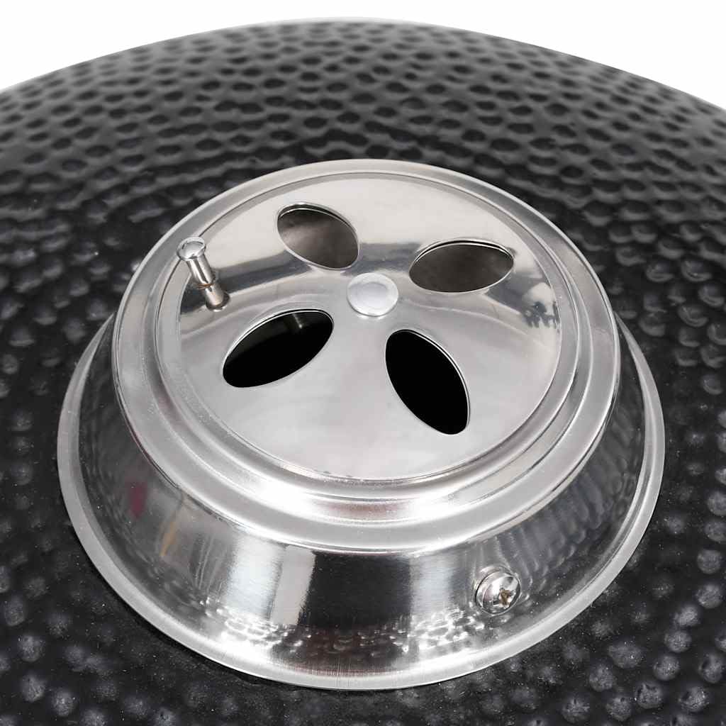 vidaXL Heim & Garten Kamado Grill schwarz 33 cm