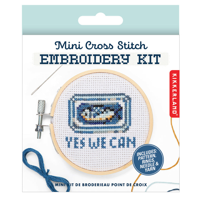 Kikkerland Crafters Sardine Mini Stickset Bambus Anfänger