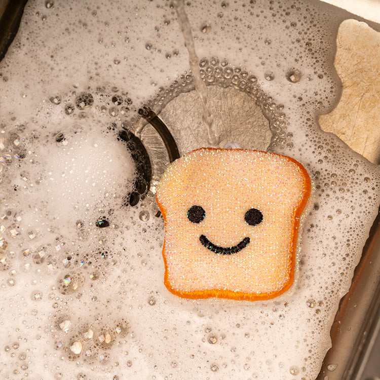 Kikkerland Home Toast Scrub Sponge Schwamm 2er Set