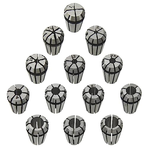 vidaXL Heimwerkerbedarf ER11 Spannzangen 13-tlg. Stahl 1-7 mm