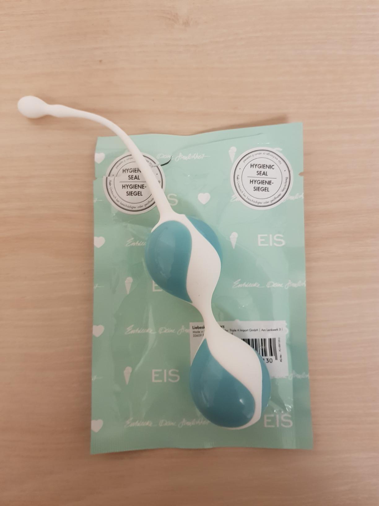 EIS Deluxe Liebeskugeln Herz Silikon 3,5 cm Beckenbodentraining