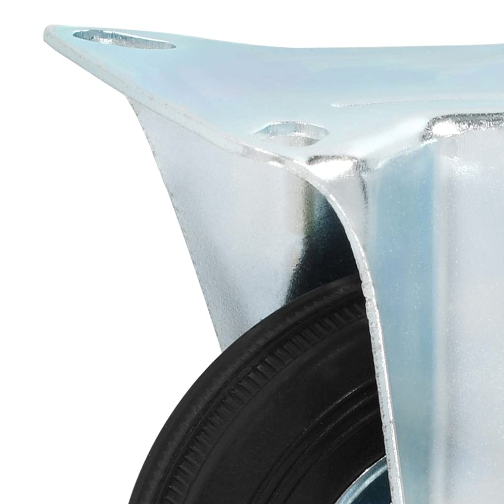 vidaXL Bockrollen 4 Stück Gummi 100mm Möbelrollen Set