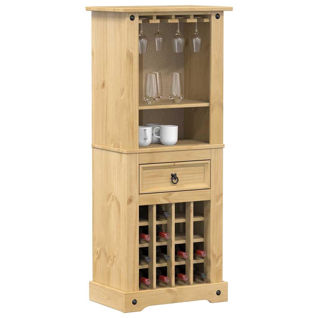 vidaXL Weinregal Corona 56x35x134,5 cm Kiefer Massivholz