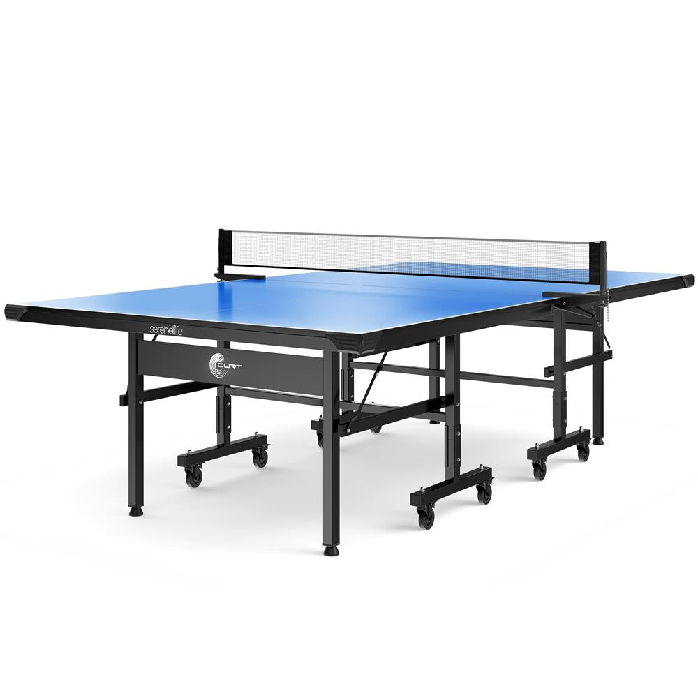 Serenelife Game Tables Tischtennistisch Indoor Blau klappbar