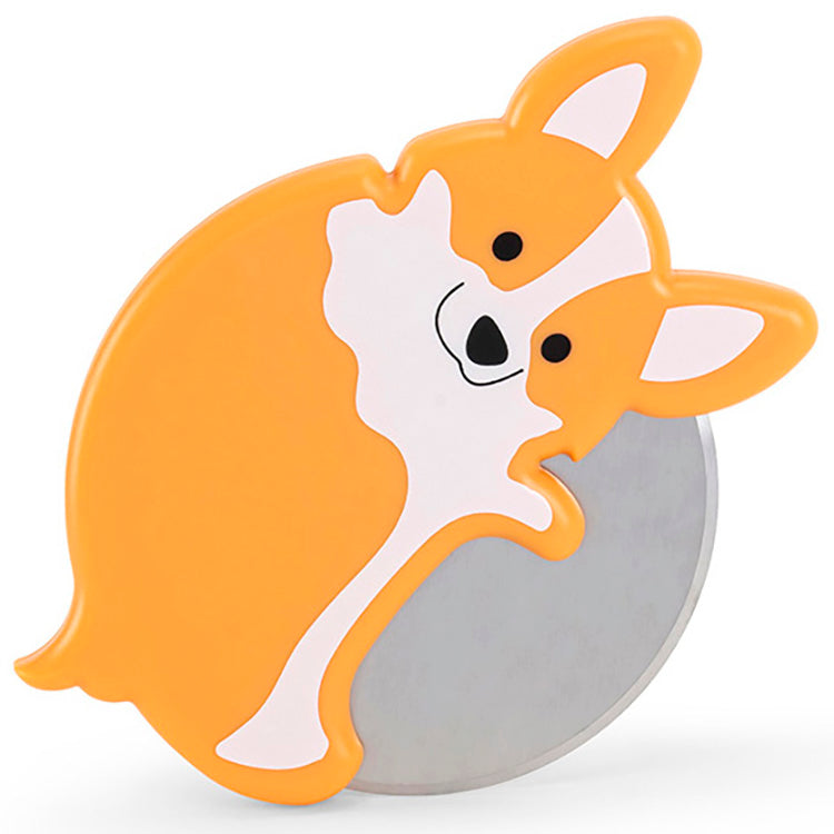 Kikkerland Kitchen Corgi Pizzaschneider Edelstahl-Hund