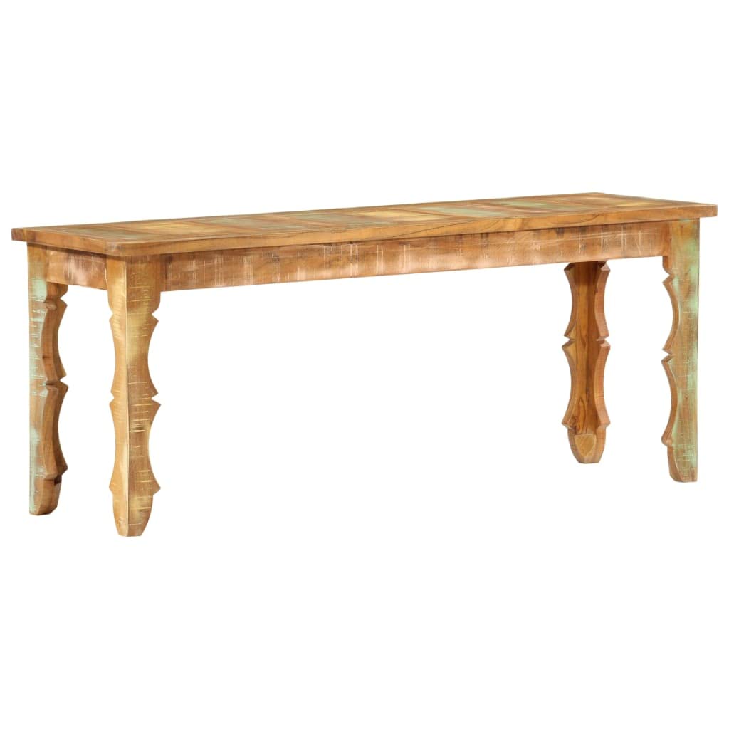 vidaXL Möbel Sitzbank Massivholz 110x35x45 cm Recycelt
