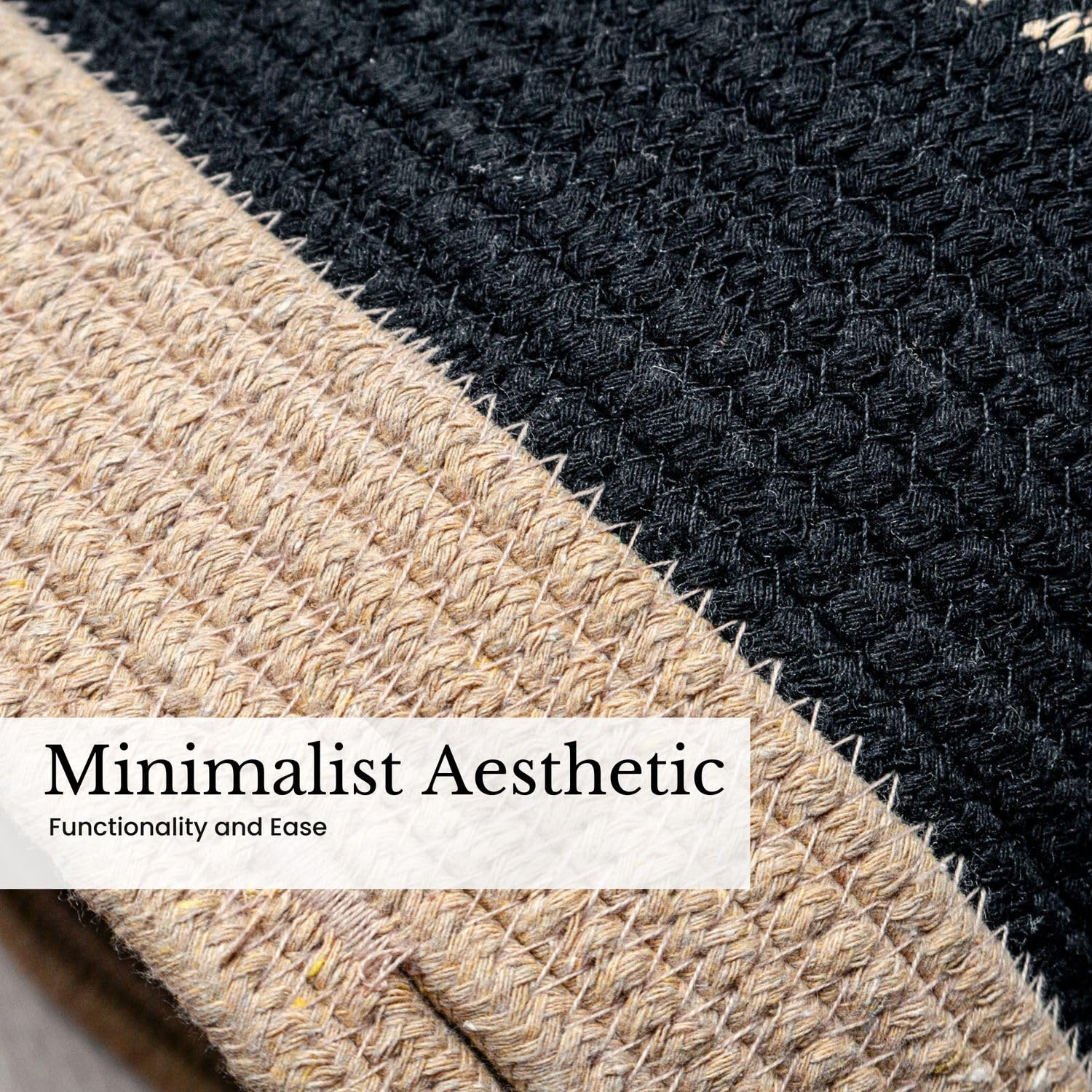 Intirilife Aufbewahrungskorb 20x20cm Naturfaser braun