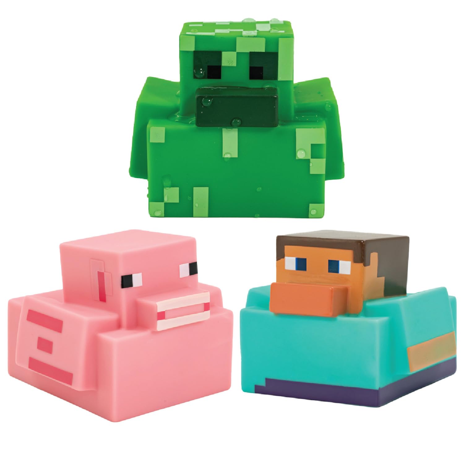 Paladone Homeware Minecraft Badeenten 3er-Set Creeper lizenziert