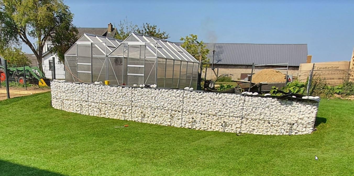 vidaXL Heim & Garten Gabionenwand Stahl 100x20x150 cm verzinkt