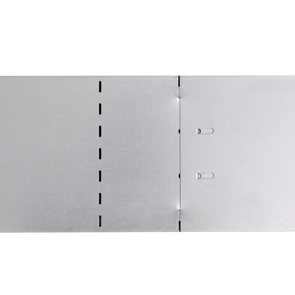 vidaXL Rasenkante Verzinkter Stahl 20x 100x14 cm flexibel