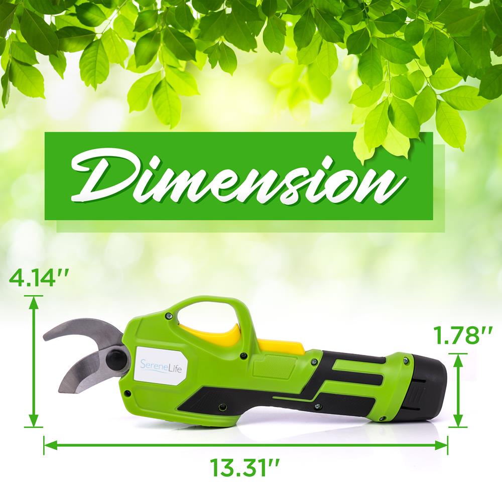 Serenelife Outdoor Tools PSPR170 Akku-Gartenschere 7,2V mit Akku