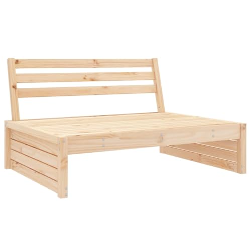 vidaXL Mittelsofa 120 cm Kiefer Gartensofa Massivholz