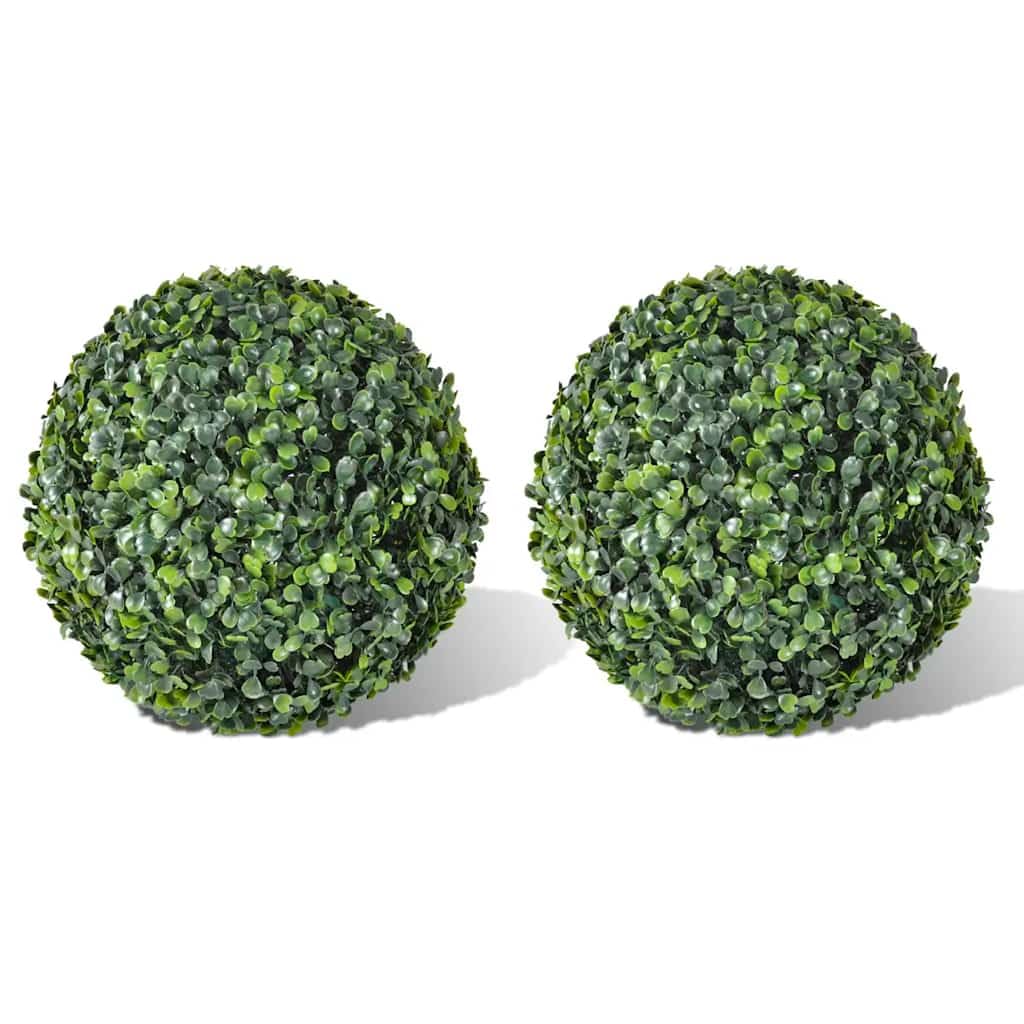 vidaXL Heim & Garten Buchsbaumkugeln 27 cm 2er Set künstlich