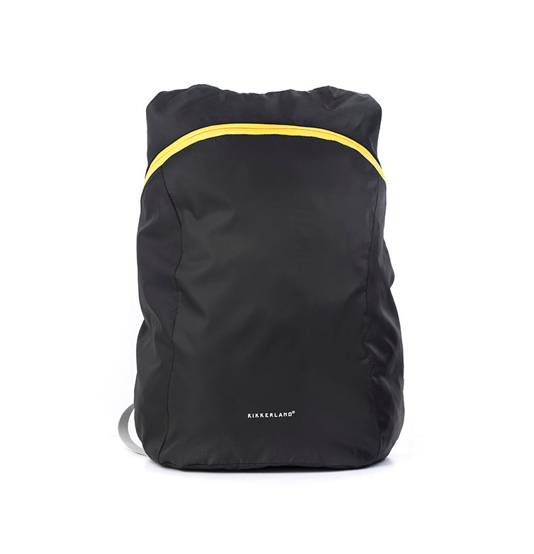 Kikkerland On-The-Go Compact Rucksack schwarz faltbar Ripstop