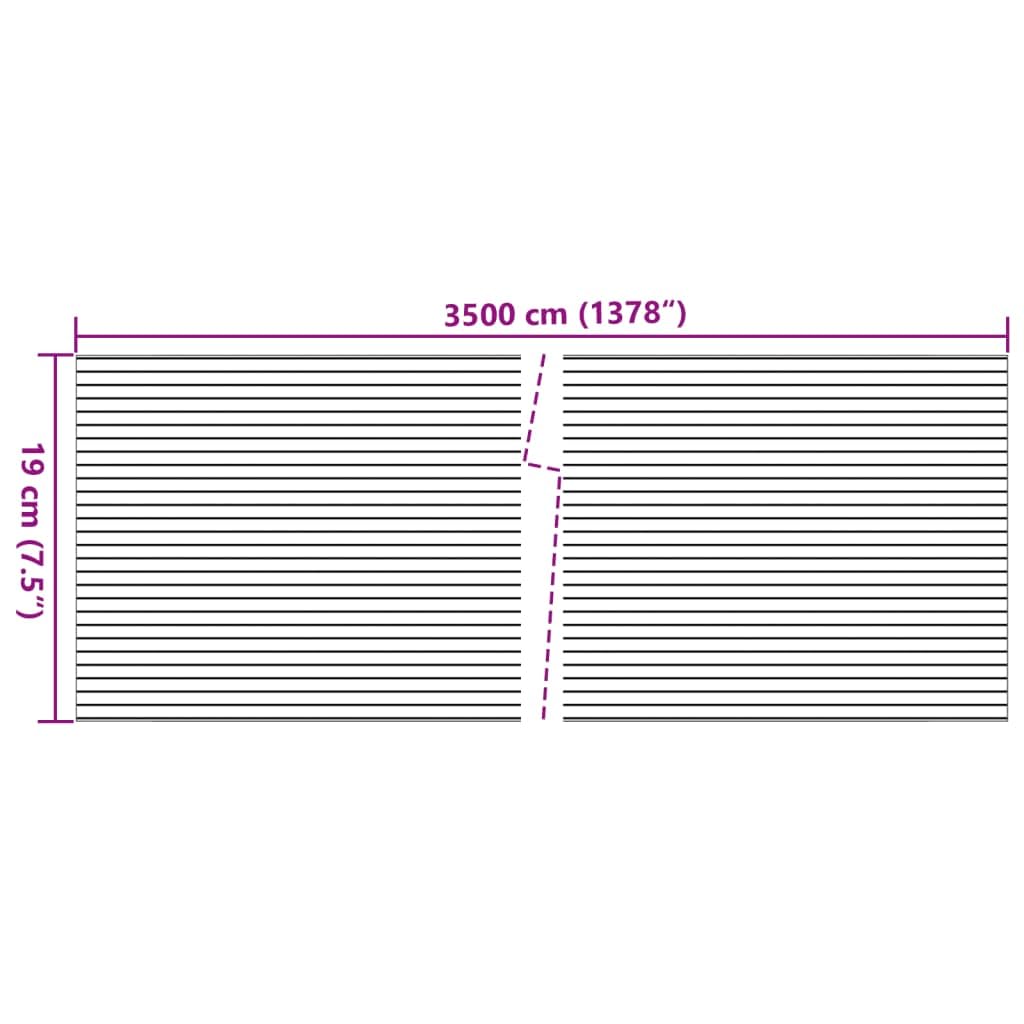vidaXL Sichtschutzstreifen 2 Stk Steinoptik Grau PVC