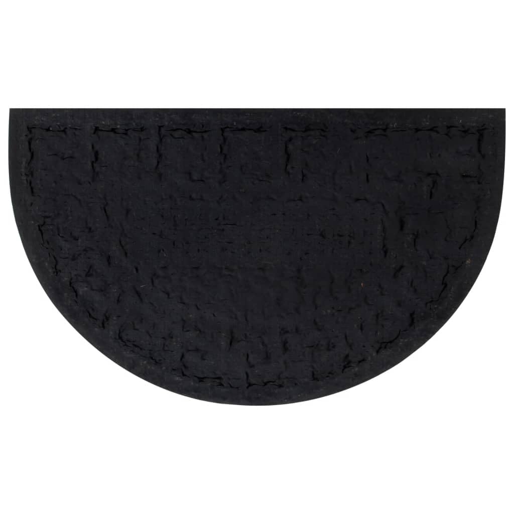 vidaXL Heim & Garten Fußmatte 45x75 cm halbrund Kokos rutschfest