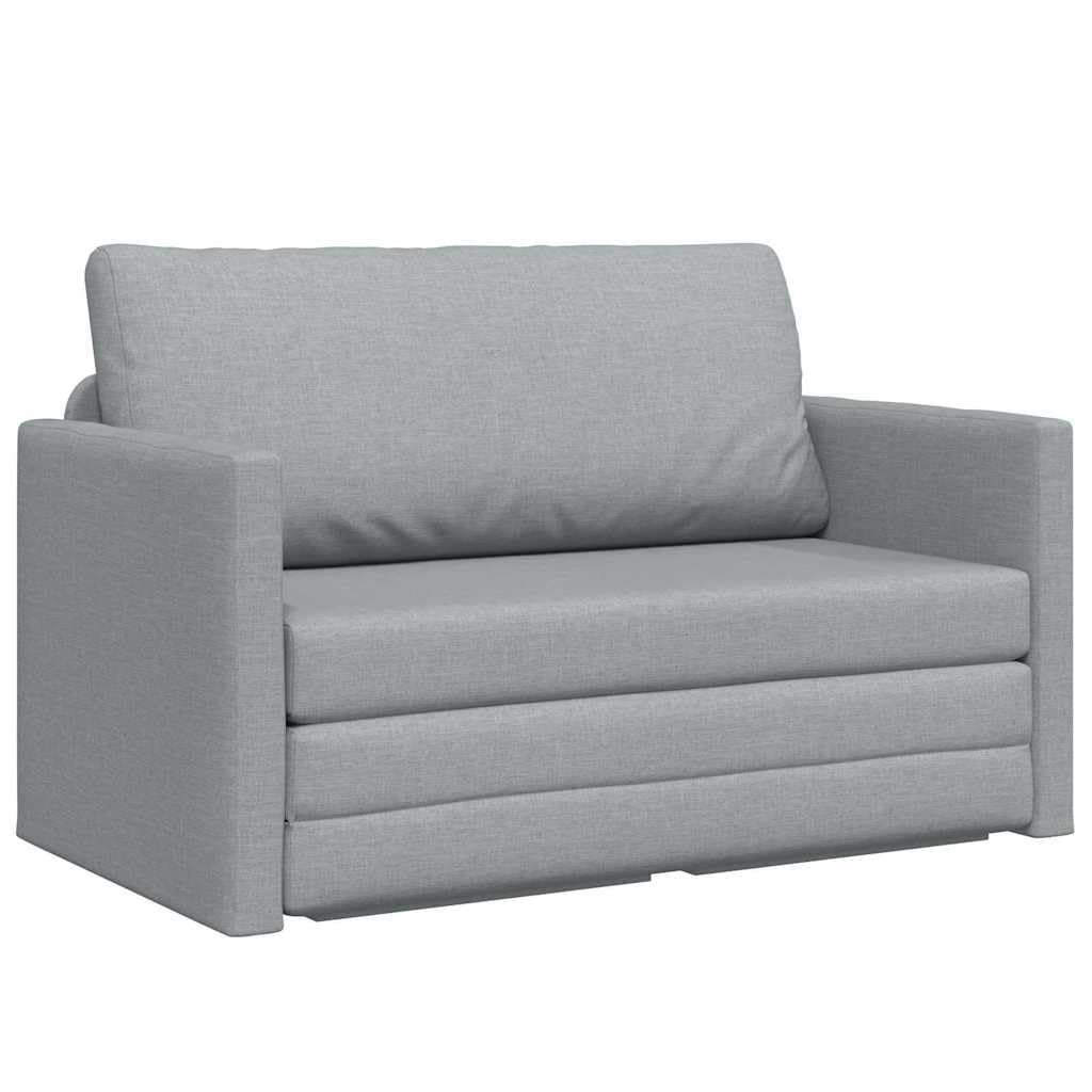 vidaXL Schlafsofa 124x71x78 cm Hellgrau Stoff Gästebett