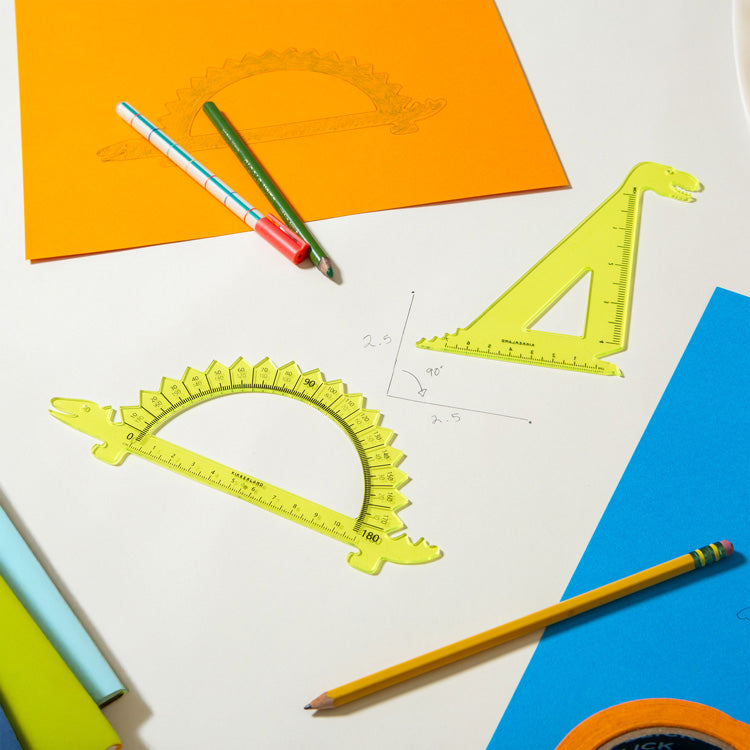 Kikkerland Jurassic Rulers Lineal Set Dino
