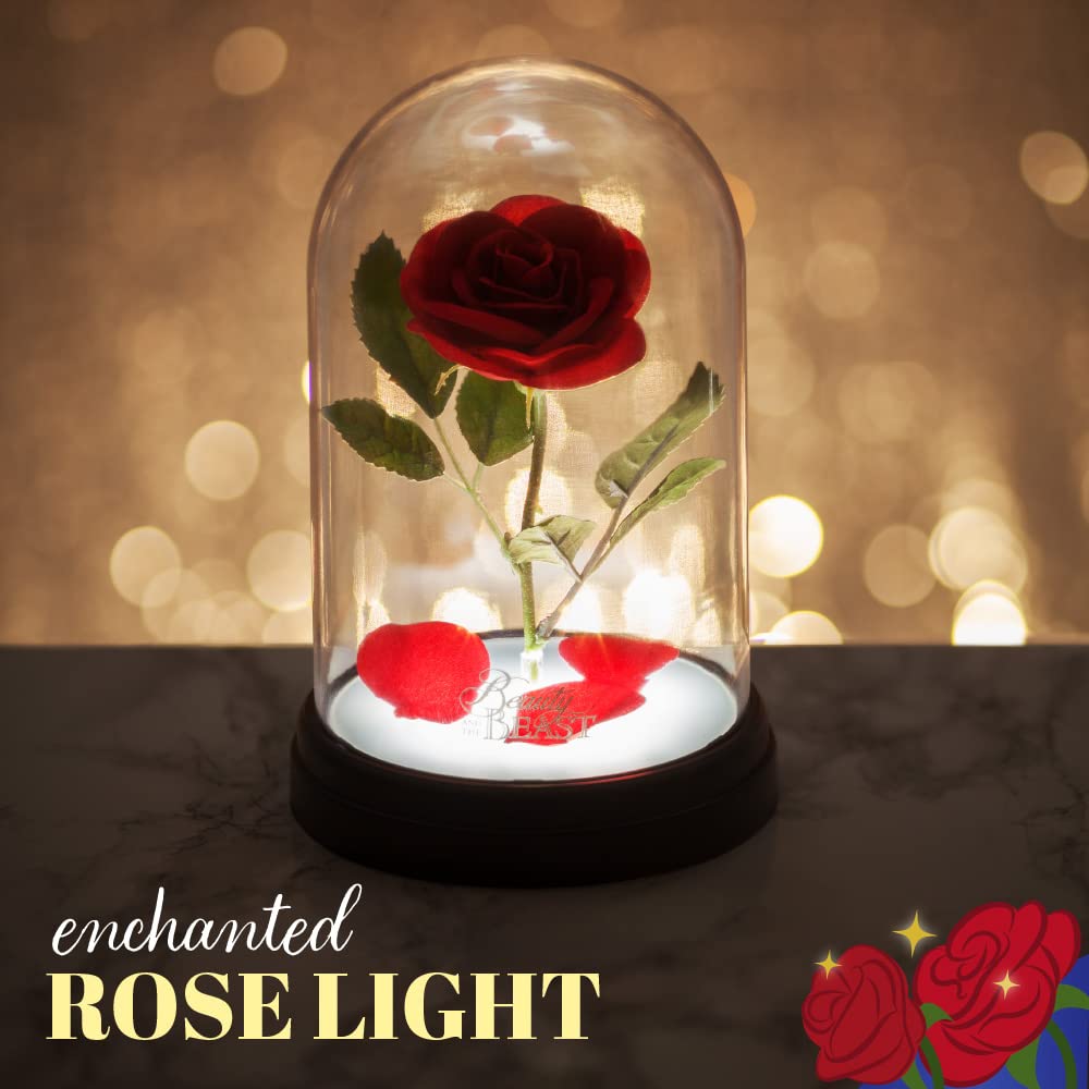 Paladone Disney Rose Lampe Touch USB Batterie Biest