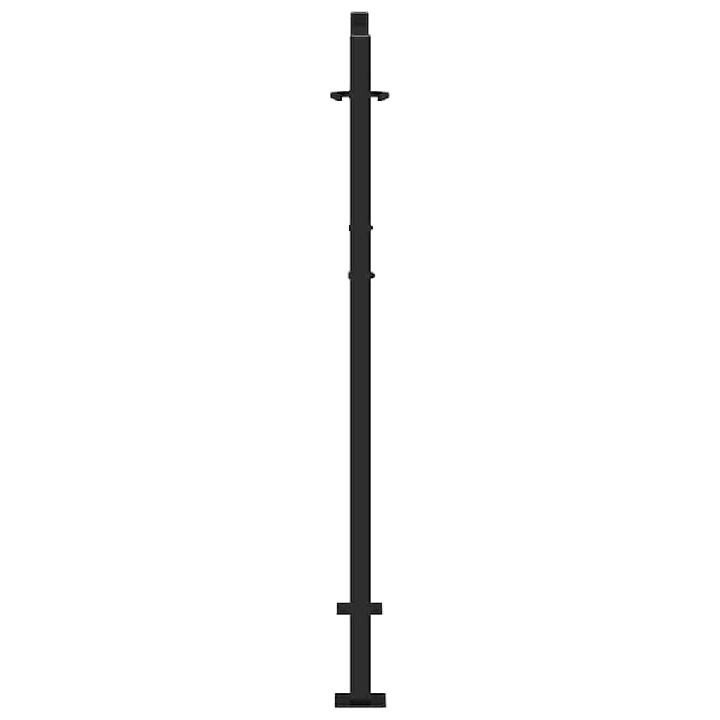 vidaXL Gartentor Stahltor 100x125cm Schwarz abschließbar
