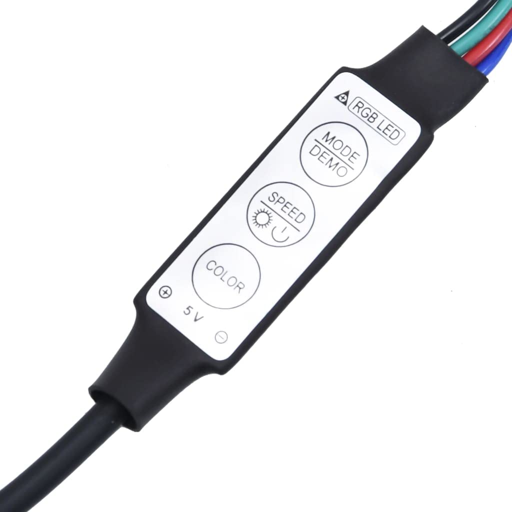 vidaXL Möbel LED-Kopfteil 200x17x102 cm Grau Sonoma Ablage