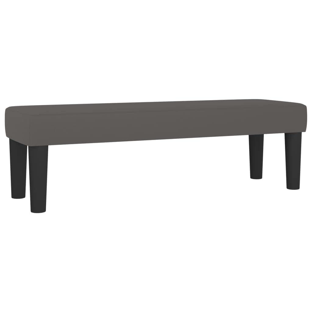 vidaXL Sitzbank Kunstleder schwarz 70x30x30 cm gepolstert
