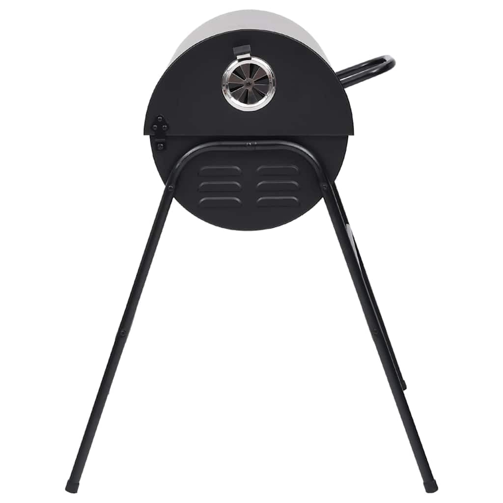 vidaXL Heim & Garten Holzkohlegrill Smoker BBQ Schwarz 80x95x90 cm