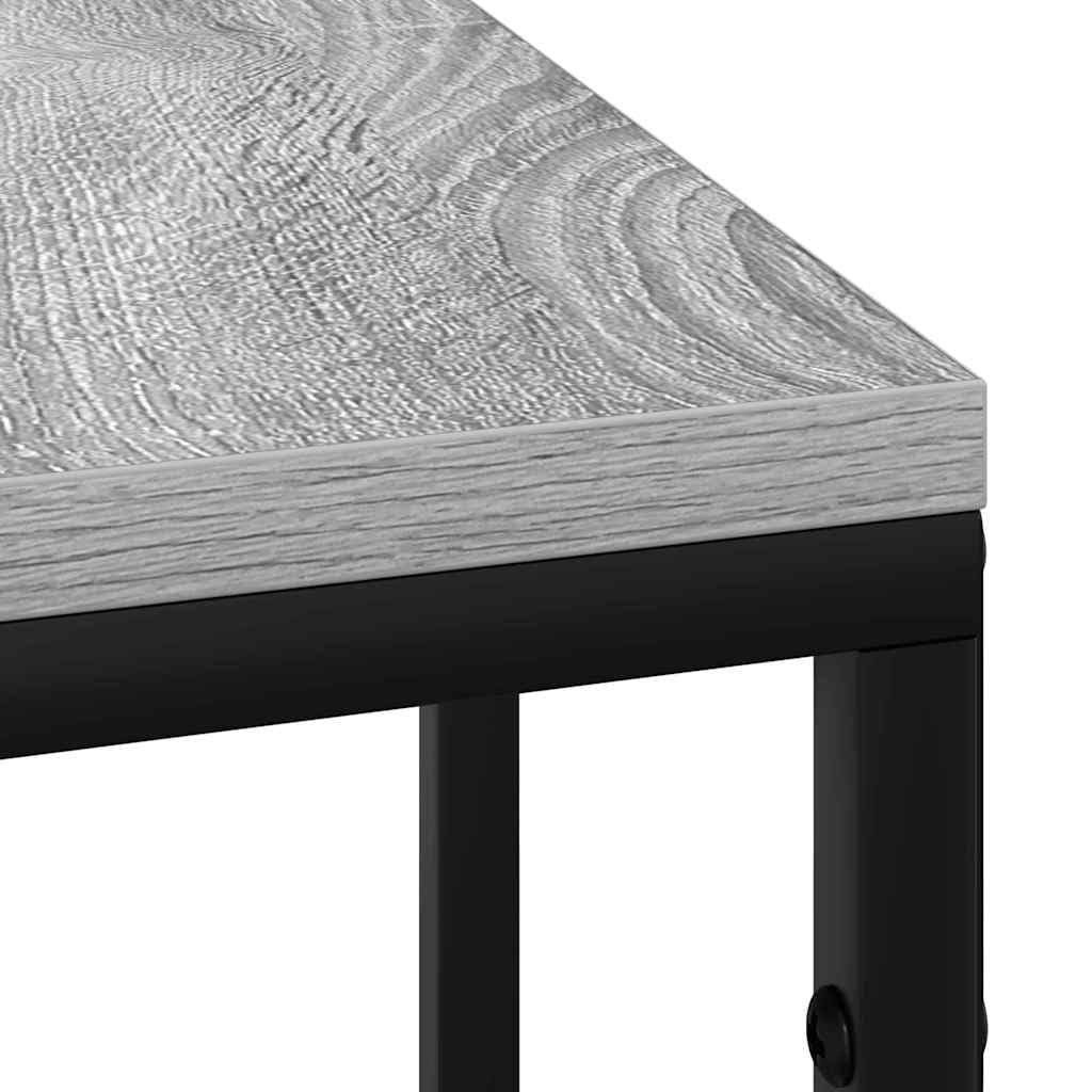 vidaXL Möbel Nachttisch 41,5x26x60,5 Grau Sonoma Holzwerkstoff