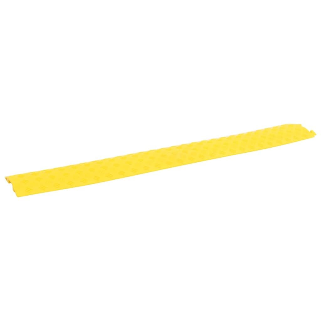 vidaXL Kabelbrücke 4er Set 98,5 cm Rampe gelb PVC