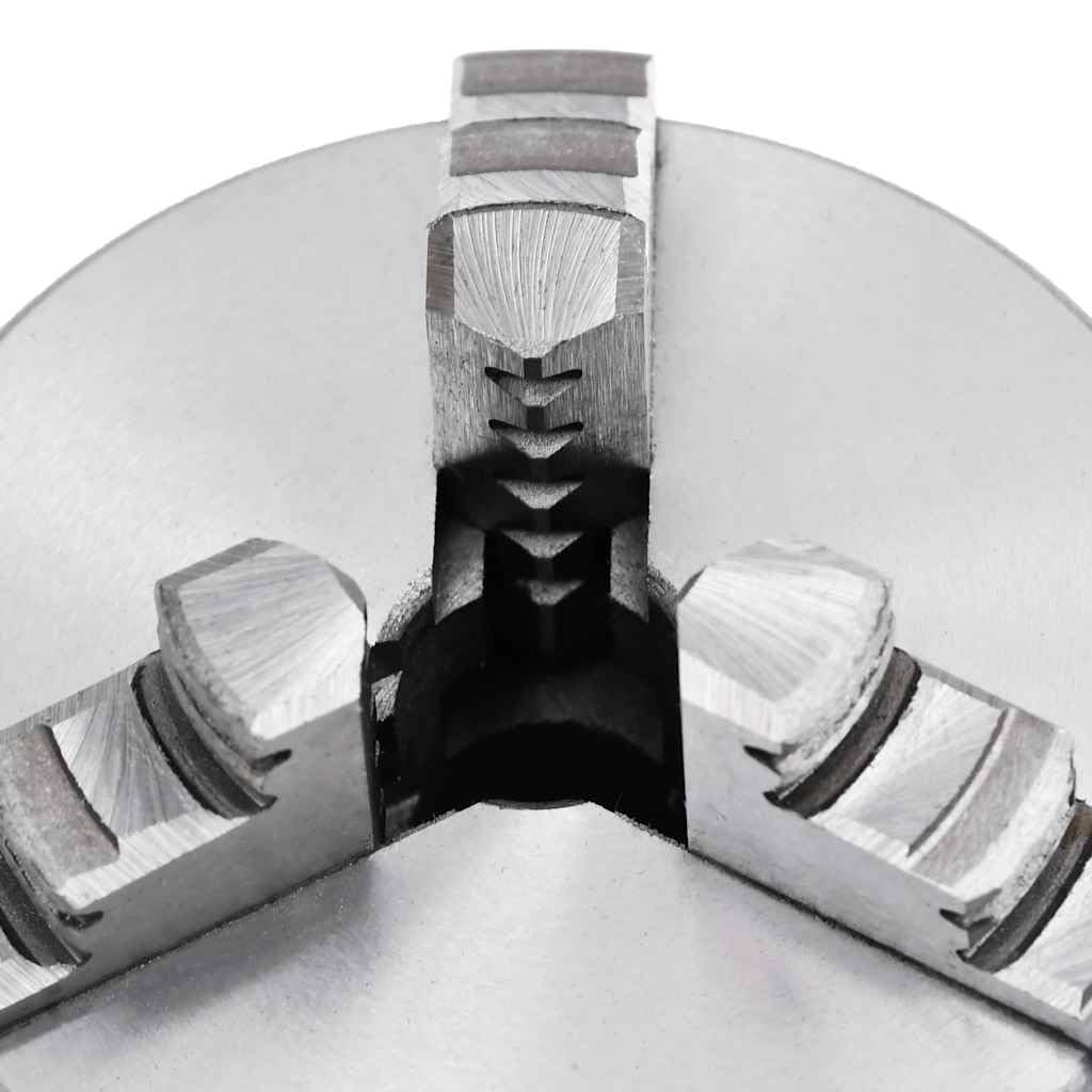 vidaXL Drehfutter 3-Backen Selbstzentrierend 80 mm Stahl