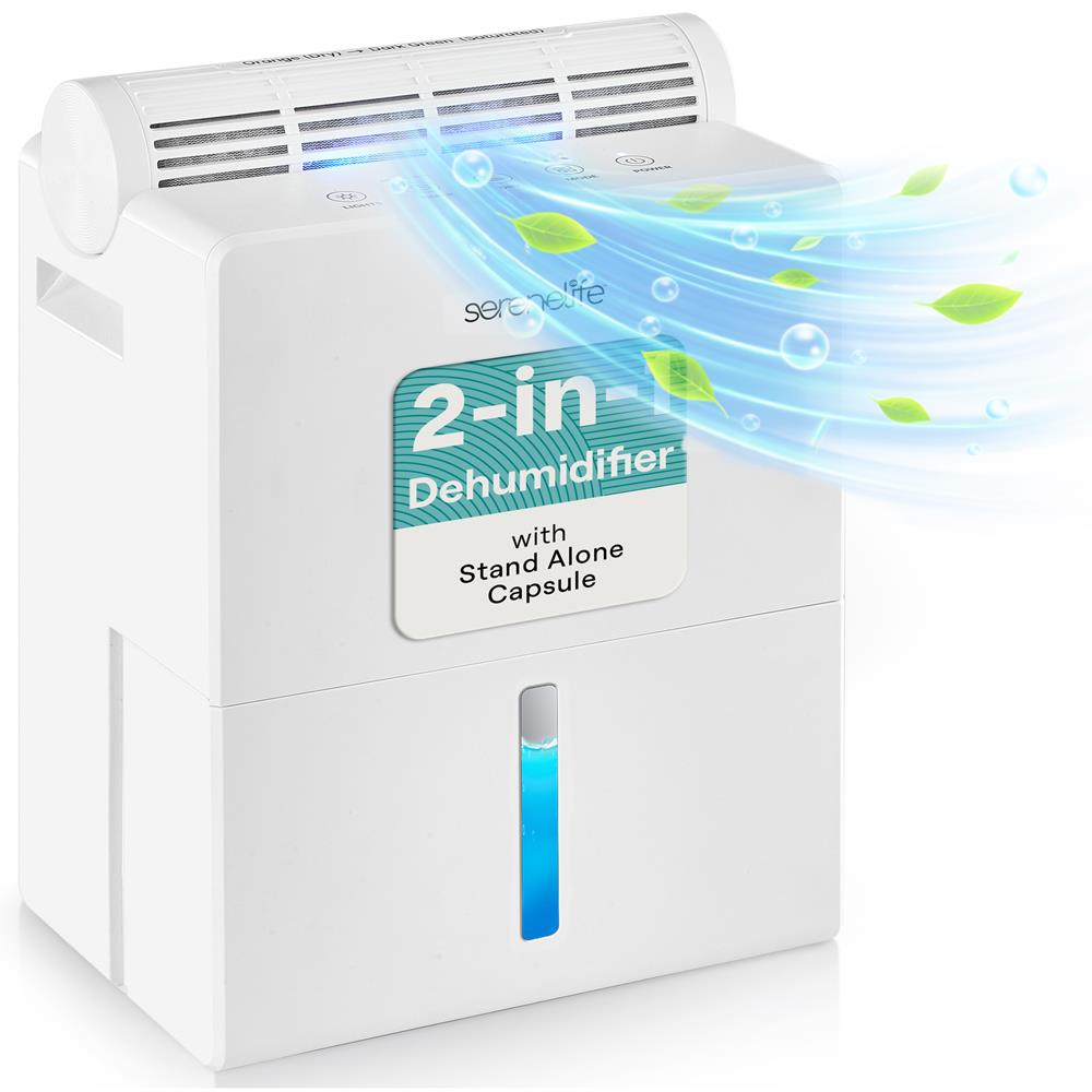 Serenelife DeHumidifiers Luftentfeuchter 2-in-1 weiß